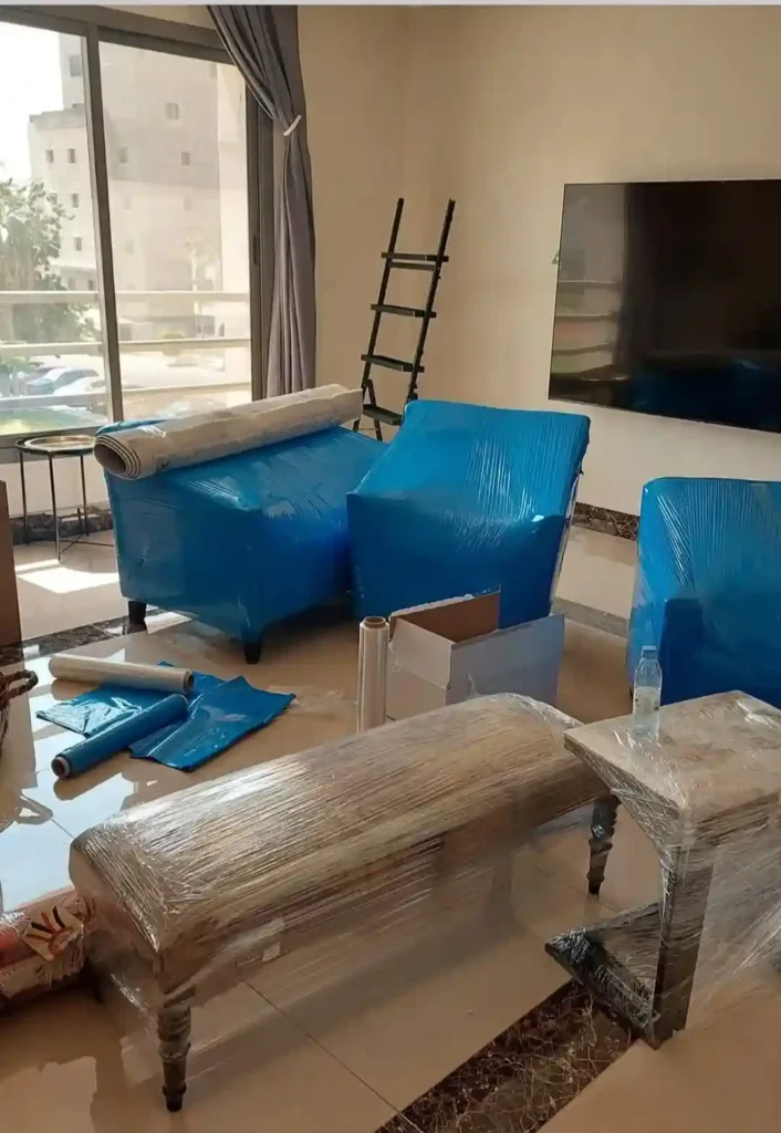 تغليف افضل شركات نقل عفش حي الروضة بالرياض